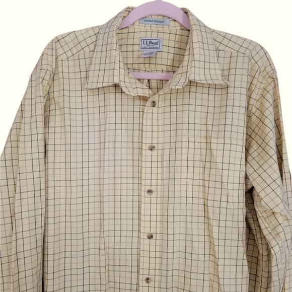 L.L. Bean Other - L.L. Bean men's wrinkle resistant cotton button-down shirt, XL
